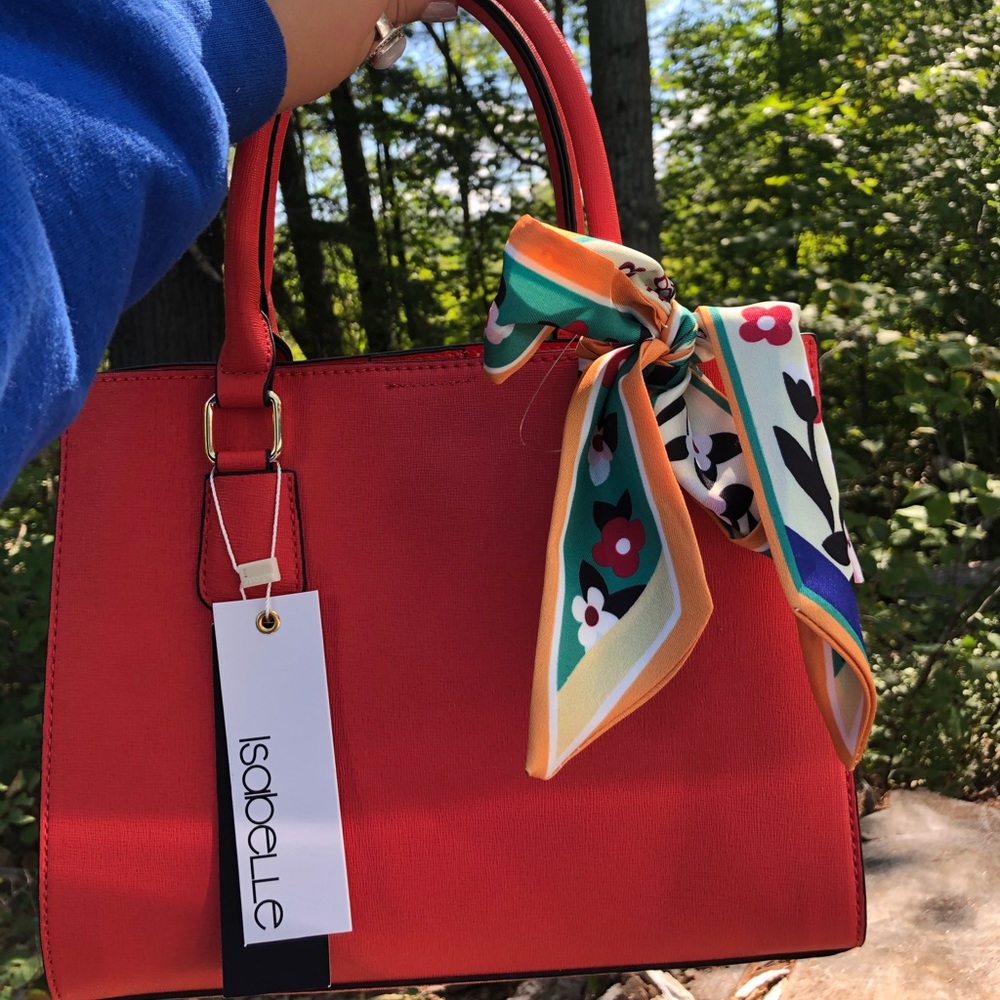 Classic red purse- vegan leather!